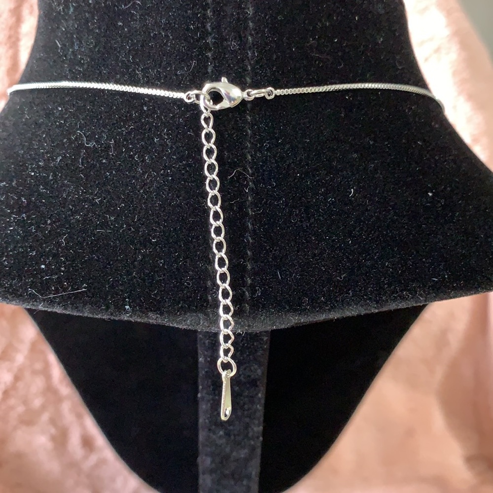 Cat on a Crescent Moon Pendant Necklace - Picture 9 of 11